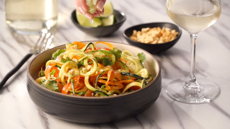 Thai Noodle Salad recipe video by Bochsler Photo imaging