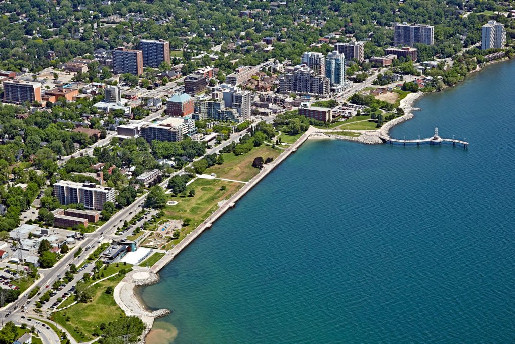 Burlington, Ontario aerial shot