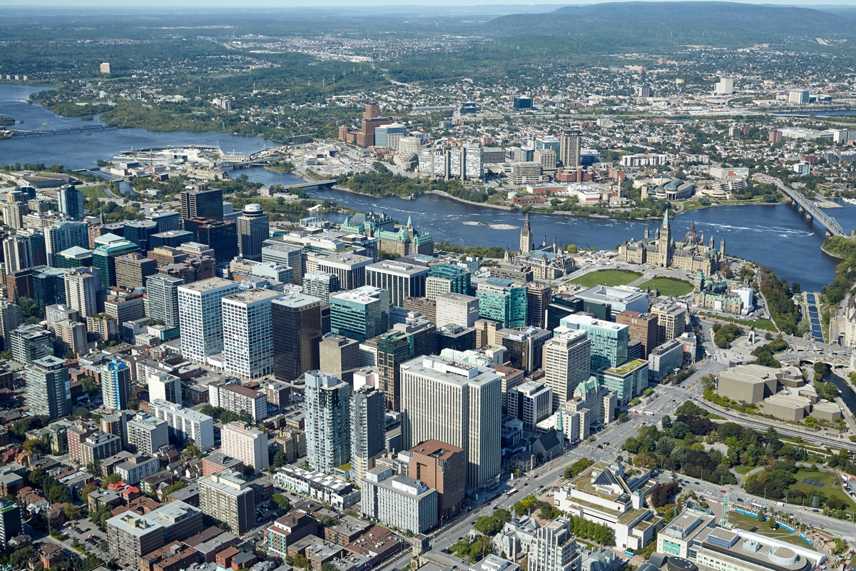 Aerial Photo - Ottawa Downtown Parliament