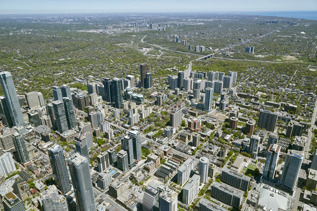 Aerial Photo - Toronto Business Area Buildings
