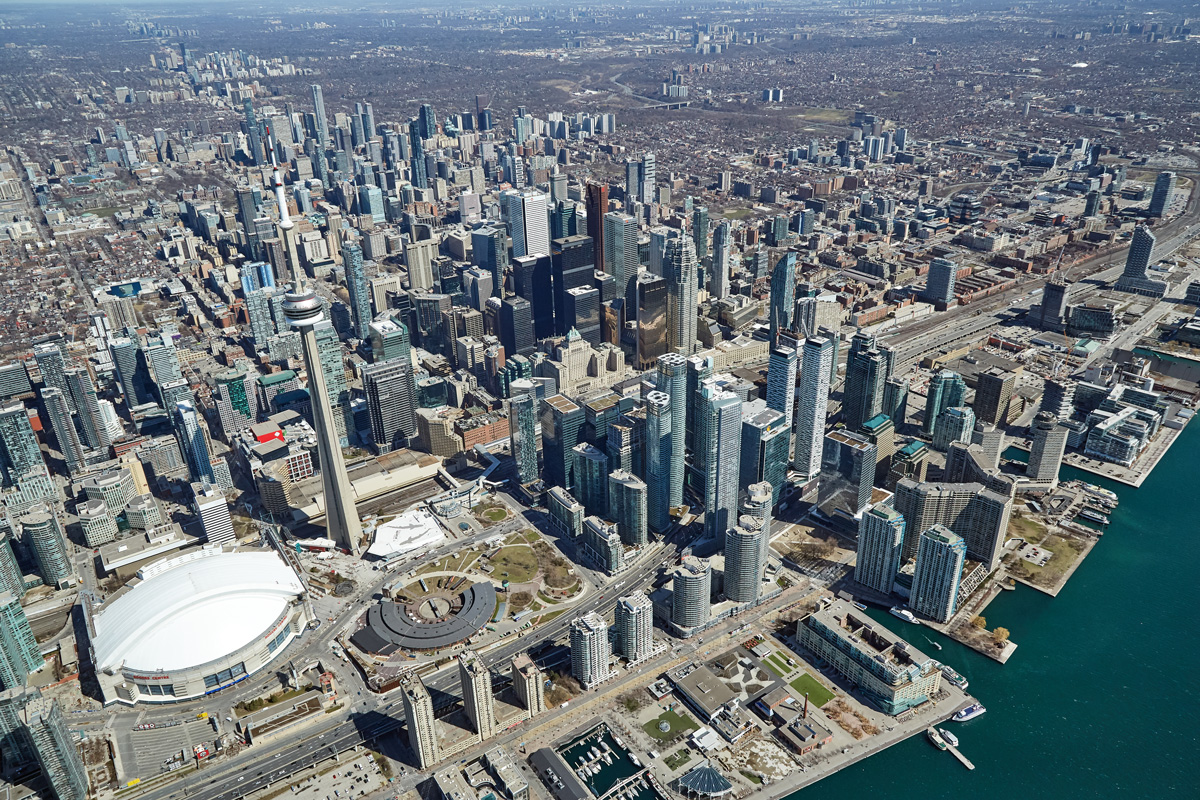 Aerial Photo - Toronto Downtown Skyline