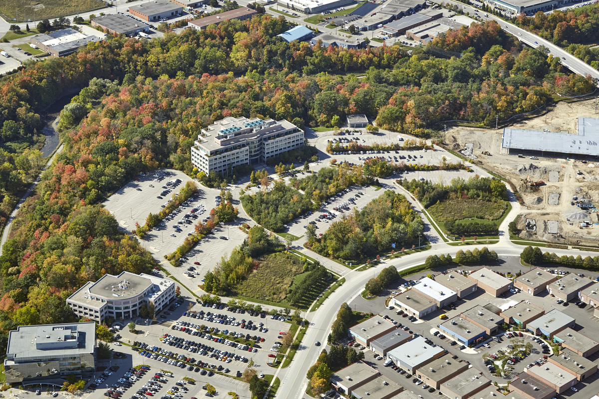 Aerial Photo - Toronto Office Buliding Fall Colours