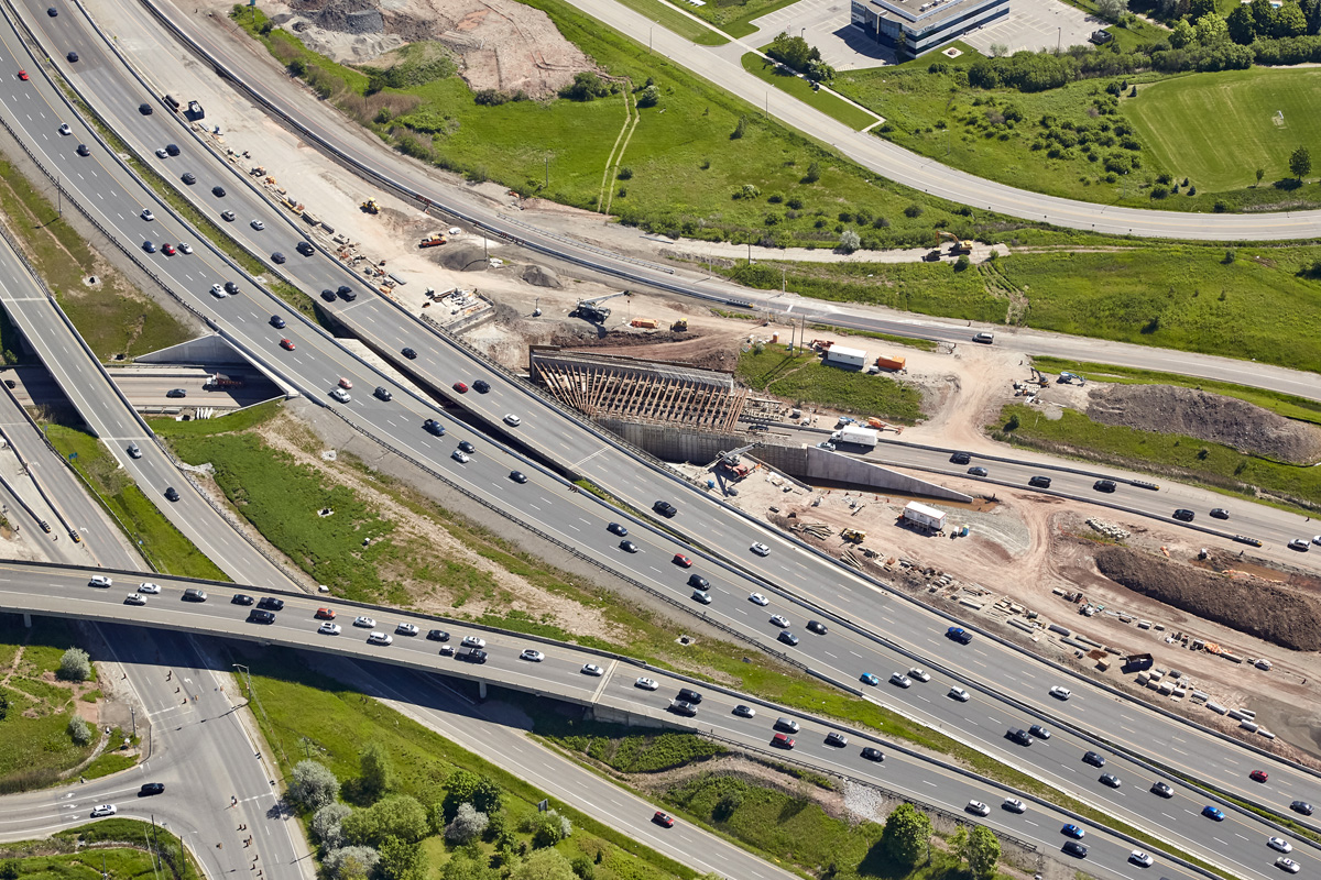 Aerial Photo - Transportation Highway Construction Progress
