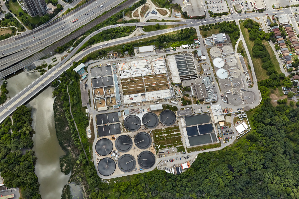 Aerial Photo - Water Treatment Progress Construction Toronto