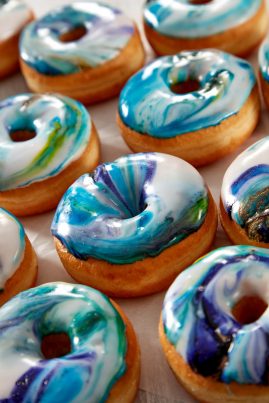 Illustrative Photo - Blue Tie Dye Donuts
