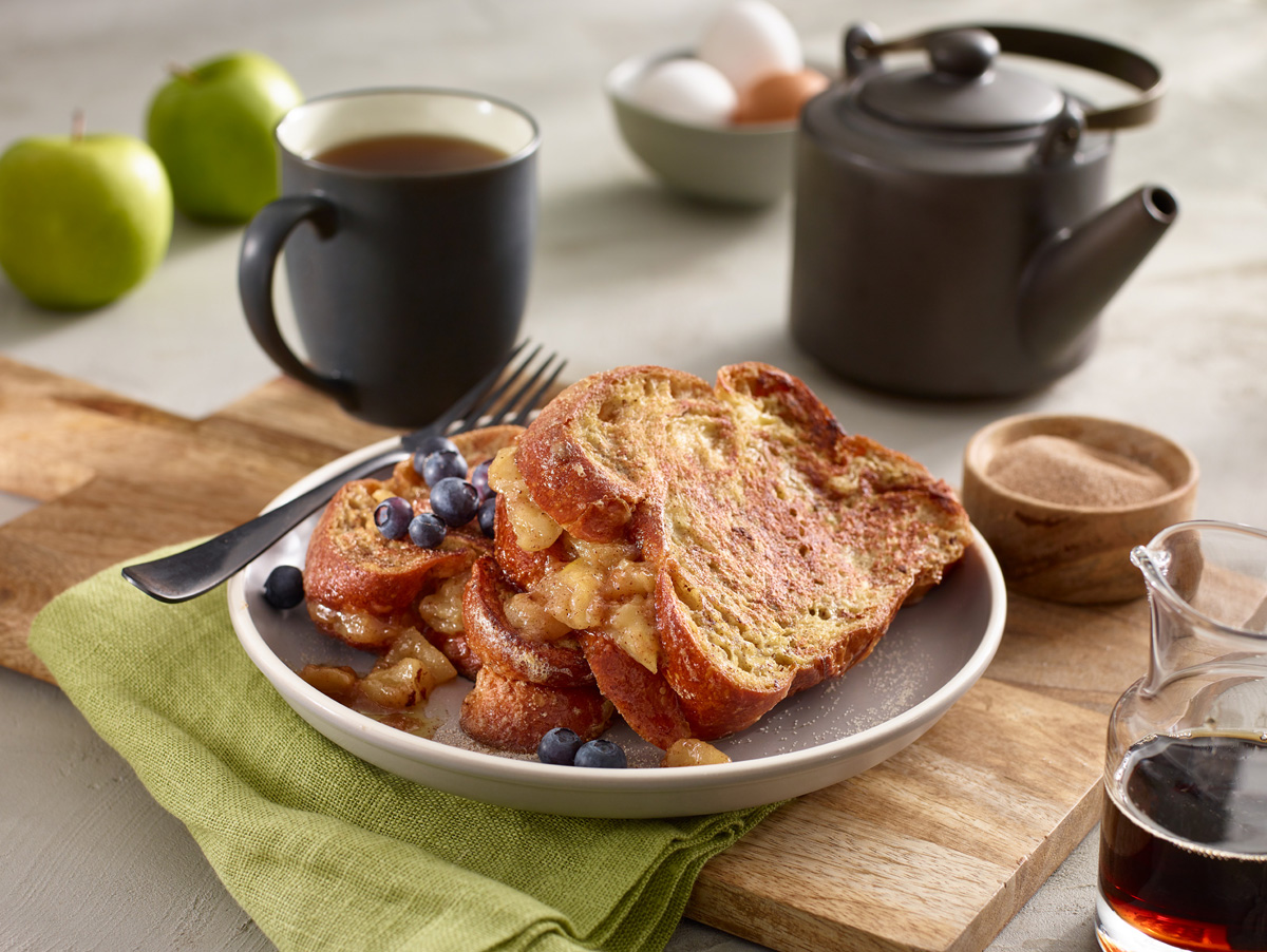 Food Photo - Apple Blueberry French Toast Breakfast