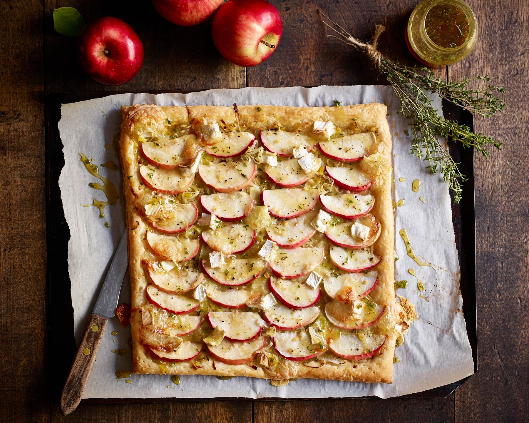 Food Photo -Apple Brie Tart