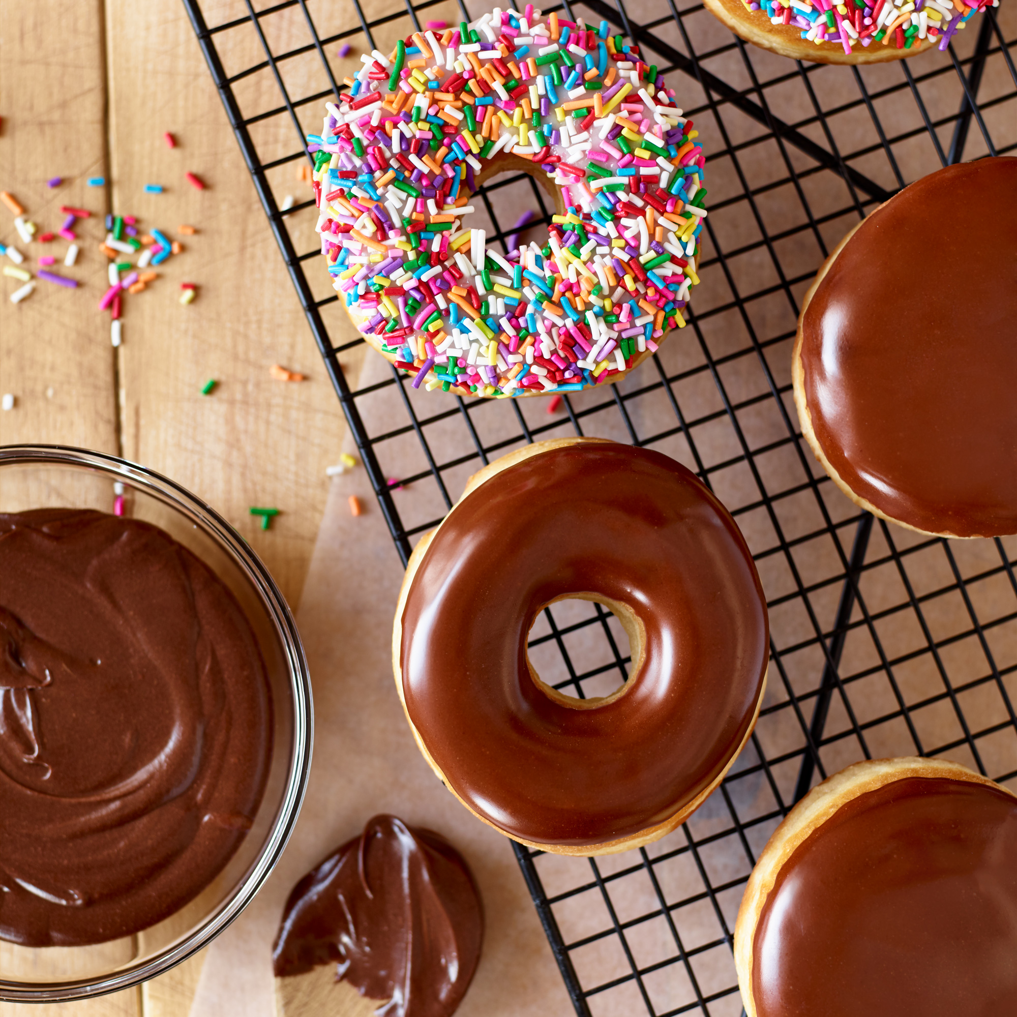 Food Photo -Chocolate Glazed Donuts