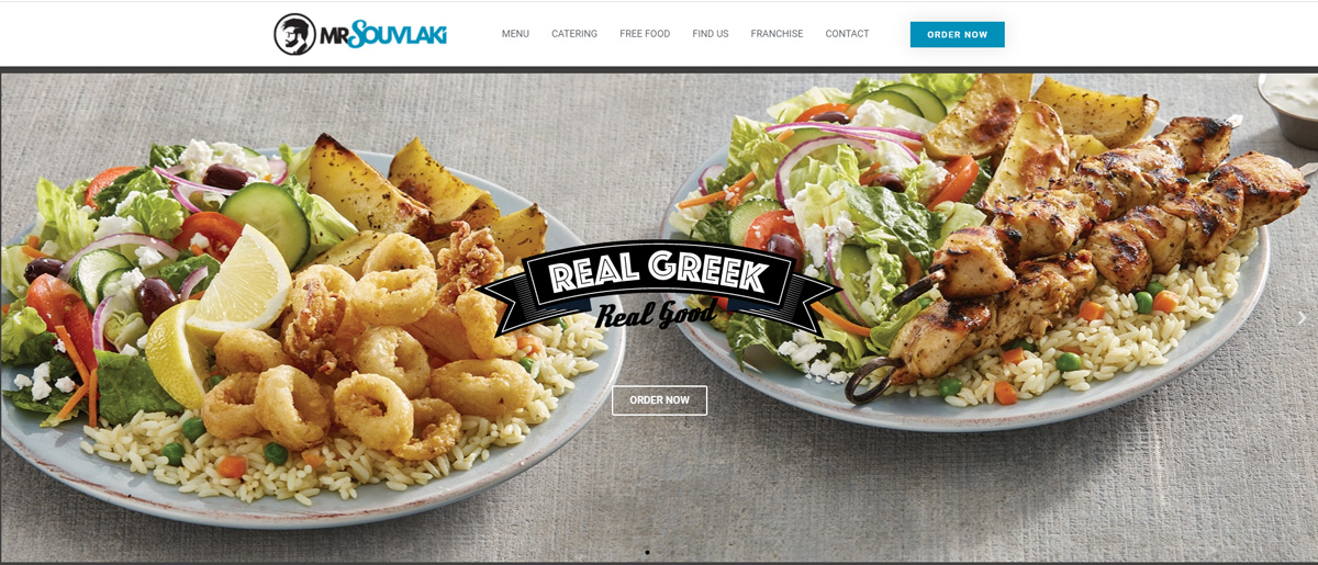 Food Photo - Greek Souvlaki And Calamari Dinners