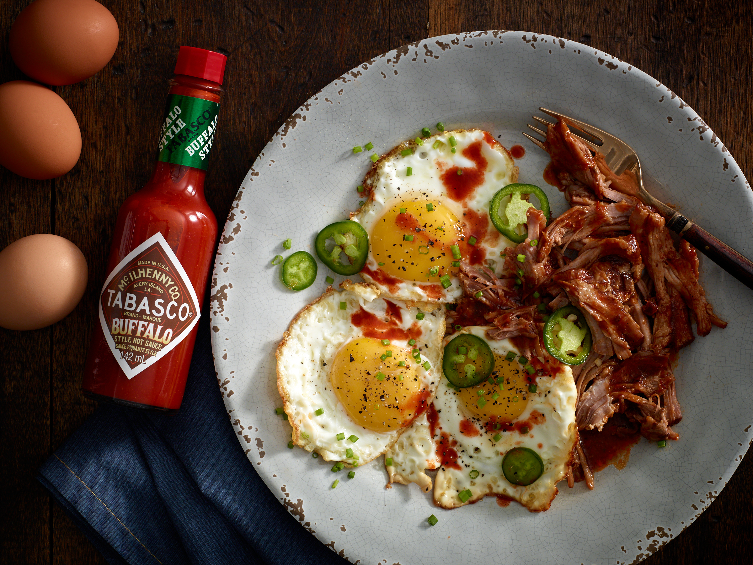 Food Photo - Jalapeno Eggs And Pulled Pork