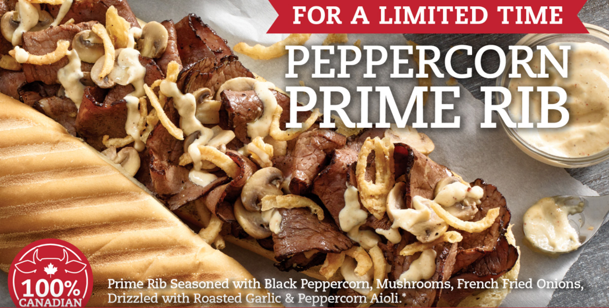 Food Photo - Peppercorn Prime Rib Sub