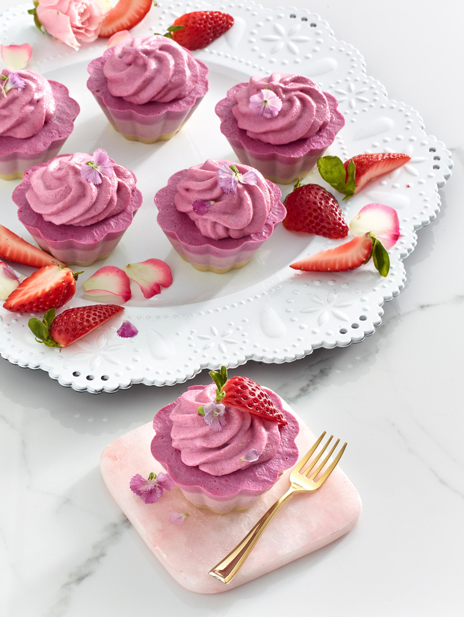 Food Photo - Raw Strawberry Beet Cup Dessert