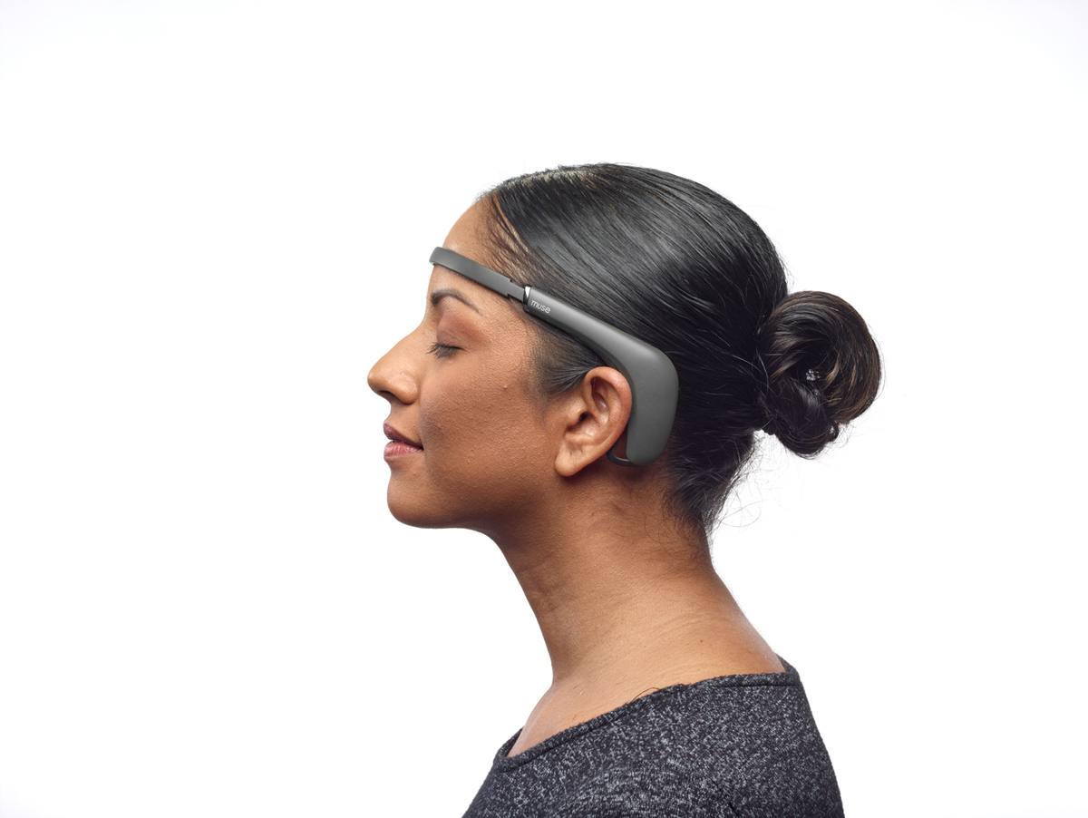 Product Photo - Meditation Headband On Model